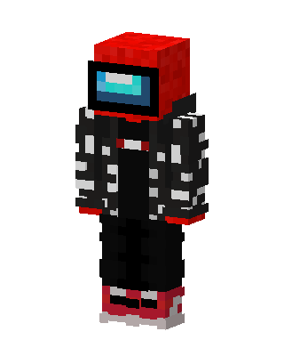 Red Crewmate skin, 3D preview