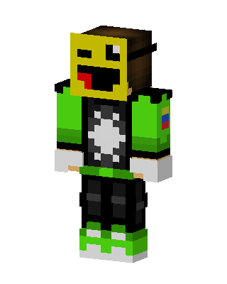 Epic Face Gamer skin, 3D preview