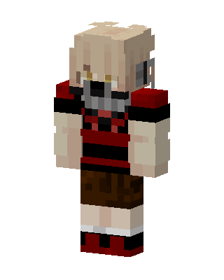 Red Anime Girl Minecraft red skin