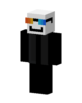 Rainbow Shades Suit skin, 3D preview