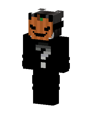 Pumpkin Tuxedo skin, 3D preview