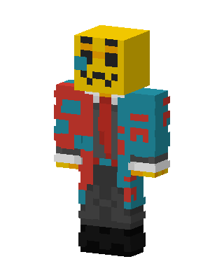 Masked Patchwork skin, 3D preview
