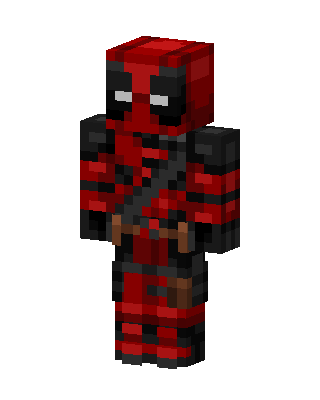 Deadpool skin, 3D preview