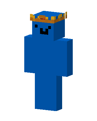 Crowned Blue Minecraft skin