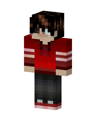 Crimson Hoodie skin, 3D preview