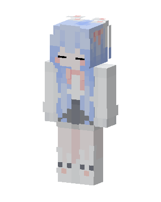 Bunny Hoodie Girl Minecraft cat girl skin