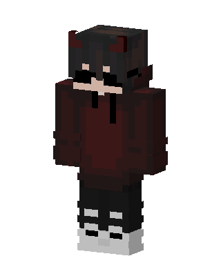 Brown Emo Boy skin, 3D preview