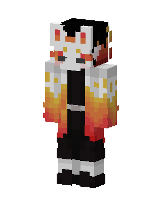Rengoku skin, 3D preview