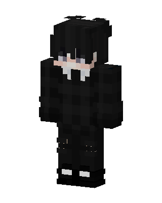 Shadow Hoodie Boy skin, 3D preview