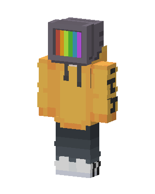 TV Head Hoodie skin, 3D preview