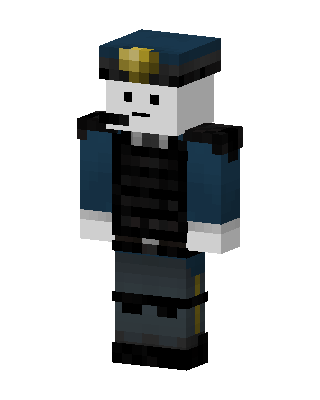 Blue Cop Boy Minecraft skin