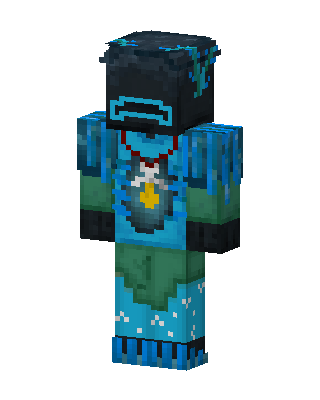 Blue Hero Boy skin, 3D preview