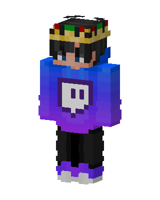 Blue King Minecraft skin