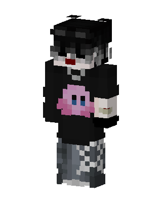 Kirby Hoodie Emo skin, 3D preview