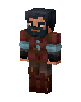 Bearded Mercenary Minecraft skin