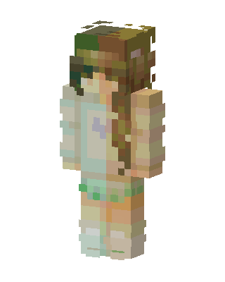 Forest Cozy Girl skin, 3D preview