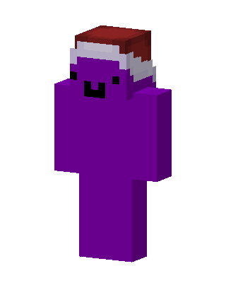 Santa Purple Blob skin, 3D preview