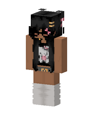 Black Hoodie Girl Minecraft skin