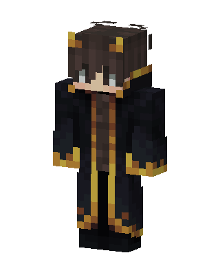 Gilded Dark Robe skin, 3D preview
