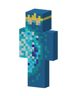 Blue Hero skin, 3D preview