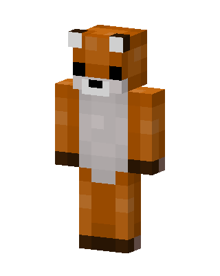 Fox Onesie skin, 3D preview
