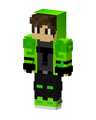 Toxic Hoodie skin, 3D preview