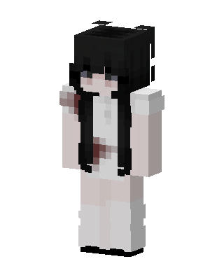 White Anime Girl Minecraft white skin