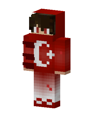Turkish Flag Hoodie Minecraft skin