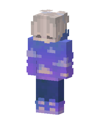 Blue Player Girl Minecraft blue skin