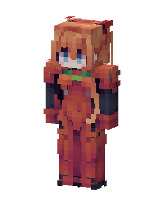 Asuka Langley skin, 3D preview