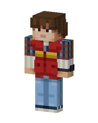 Marty McFly skin, 3D preview