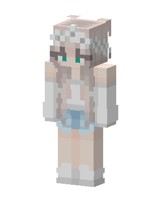 Snowy Angel skin, 3D preview