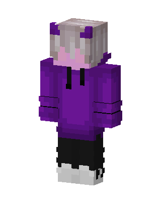 Purple Player Girl skin, 3D preview