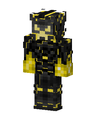 Golden Shadow Knight skin, 3D preview