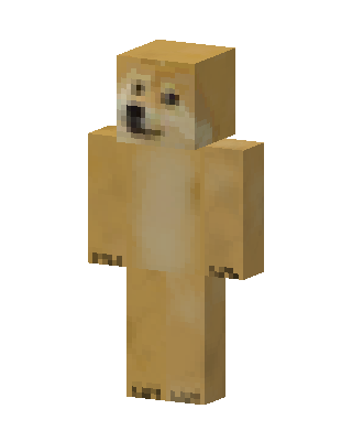 Doge skin, 3D preview