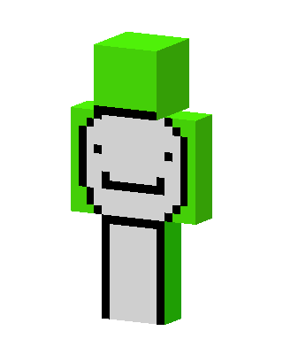 Dream Minecraft green skin
