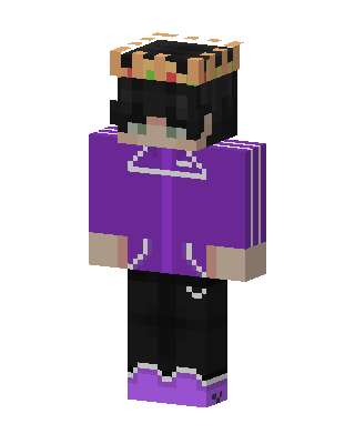 Purple Crown Hoodie Minecraft skin