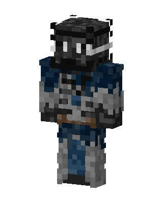 Blue Masked Knight Boy Minecraft skin