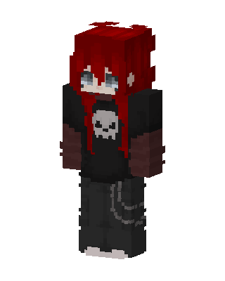 Black Player Girl skin, 3D preview