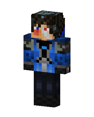 Blue Player Boy skin, 3D preview