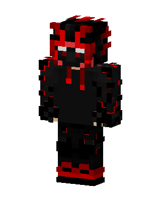 Black Villain Boy skin, 3D preview