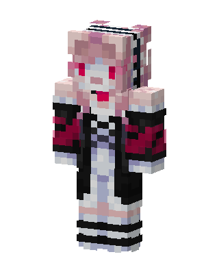 Pink Gothic Maid skin, 3D preview