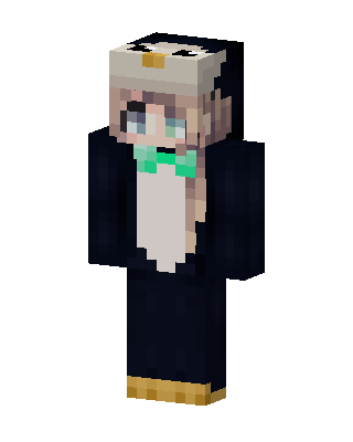 Black Animal Girl Minecraft skin