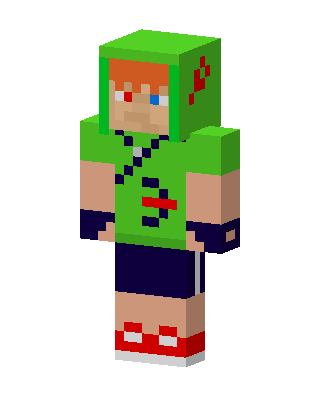 Green Hoodie Boy Minecraft skin