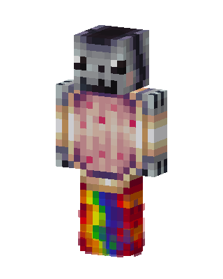 Nyan Cat skin, 3D preview