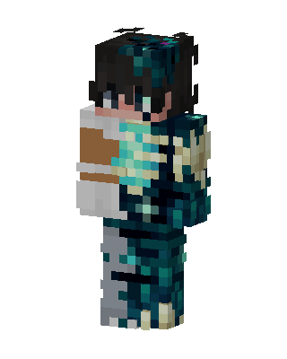 Sculk Warden Split Minecraft skin