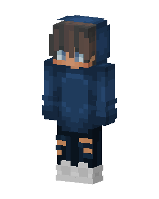 Blue Hoodie Boy Minecraft skin