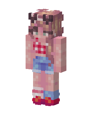 Pink Cutie Girl Minecraft skin