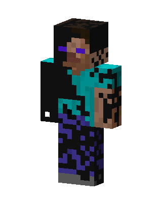 Black Hero Boy skin, 3D preview