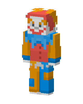 Circus Clown skin, 3D preview